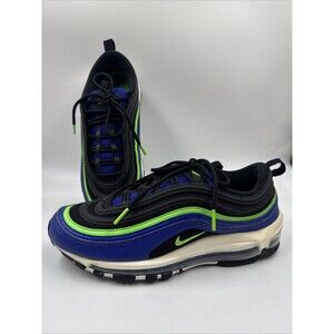 Nike Air Max 97 Royal Blue Neon Sneakers Shoes Mens size 9.5 CW5419-400